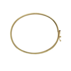 9ct Gold Heart Patterned Baby Bangle