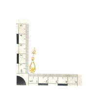 Load image into Gallery viewer, 9ct Gold Welsh Daffodil Drop Earrings
