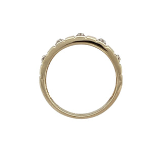 9ct Gold & Diamond Set Band Ring