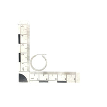 Load image into Gallery viewer, 9ct White Gold Plain Hoop Creole Earrings

