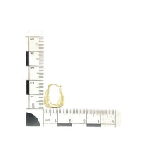 Load image into Gallery viewer, 9ct Gold Patterned Handbag Creole Earrings
