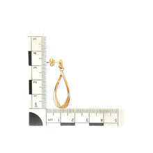 Load image into Gallery viewer, 9ct Gold Twist Drop Earrings
