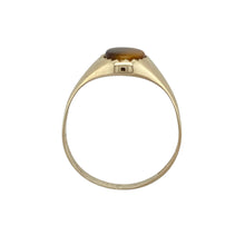 Load image into Gallery viewer, 9ct Gold &amp; Tiger&#39;s Eye Oval Signet Ring
