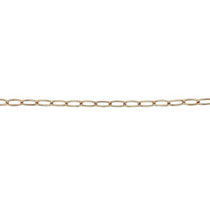 9ct Gold 18" Heart Padlock Open Link Curb Chain