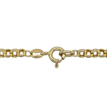 Load image into Gallery viewer, Add timeless appeal and lightweight luxury to your collection with this pre-owned 9ct yellow gold hollow belcher chain—classic, versatile, and effortlessly refined.

Design: This 20&quot; chain features traditional round belcher links with a 4mm width, offering a clean and balanced look ideal for both standalone wear and pendant pairing.
Material: Crafted from 9-carat yellow gold with a hollow construction, the polished finish provides a radiant shine while keeping the chain comfortably lightweight.

