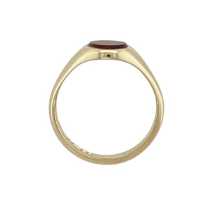 9ct Gold & Carnelian Oval Signet Ring
