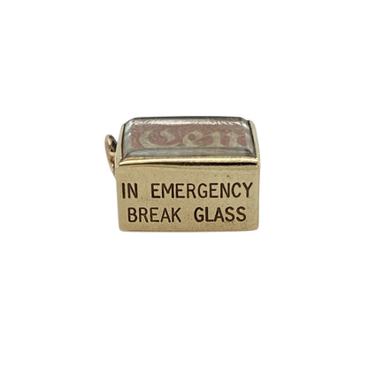 9ct Gold Vintage 10 Shilling Note Case Charm