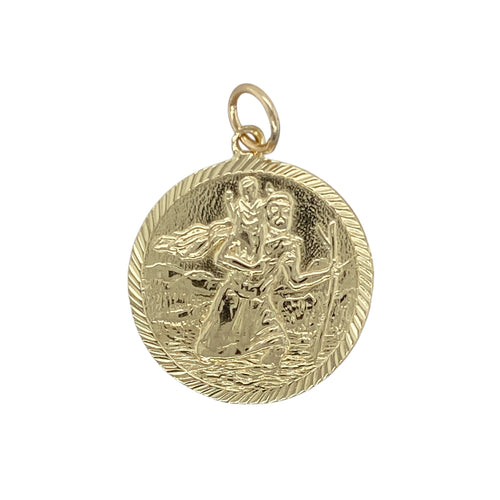 9ct Gold St Christopher Pendant