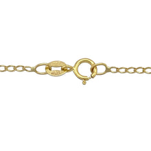 Load image into Gallery viewer, 9ct Gold &amp; Pink Stone Set 16&quot; Necklace

