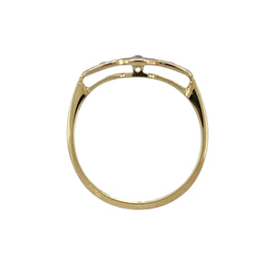 18ct Gold & Platinum Diamond Set Art Deco Style Ring