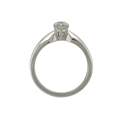 18ct White Gold & Diamond Set Solitaire Ring