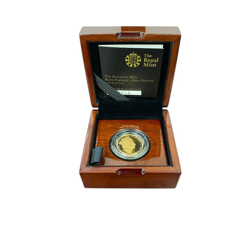 2015 22ct Gold Full Sovereign Fifth Portrait Coin