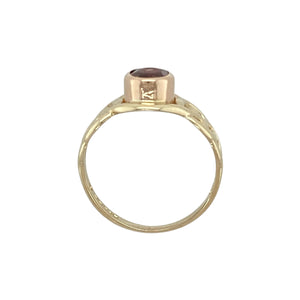 9ct Gold & Garnet Set Clogau Celtic Knot Ring