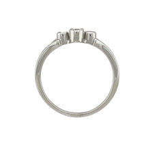 Load image into Gallery viewer, 18ct White Gold &amp; Diamond Rubover Set Ring
