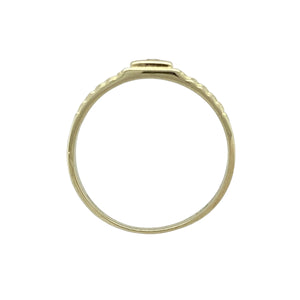 9ct Gold & Cubic Zirconia Set Watch Strap Ring