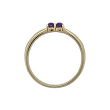 Load image into Gallery viewer, 9ct Gold &amp; Amethyst Set Celtic Knot Design Ring
