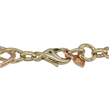 Load image into Gallery viewer, Bring timeless symbolism and rich design to your collection with this pre-owned 9ct yellow and rose gold Clogau Celtic Infinity Knot bracelet, featuring bold links and heritage styling—perfect for everyday elegance with lasting meaning.

Design: This 7.75-inch bracelet features alternating Celtic infinity knot links in yellow and rose gold, each measuring approximately 10mm wide. The interwoven design symbolises eternity, unity, and enduring connection.


