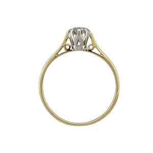 18ct Gold & Diamond Set Solitaire Ring