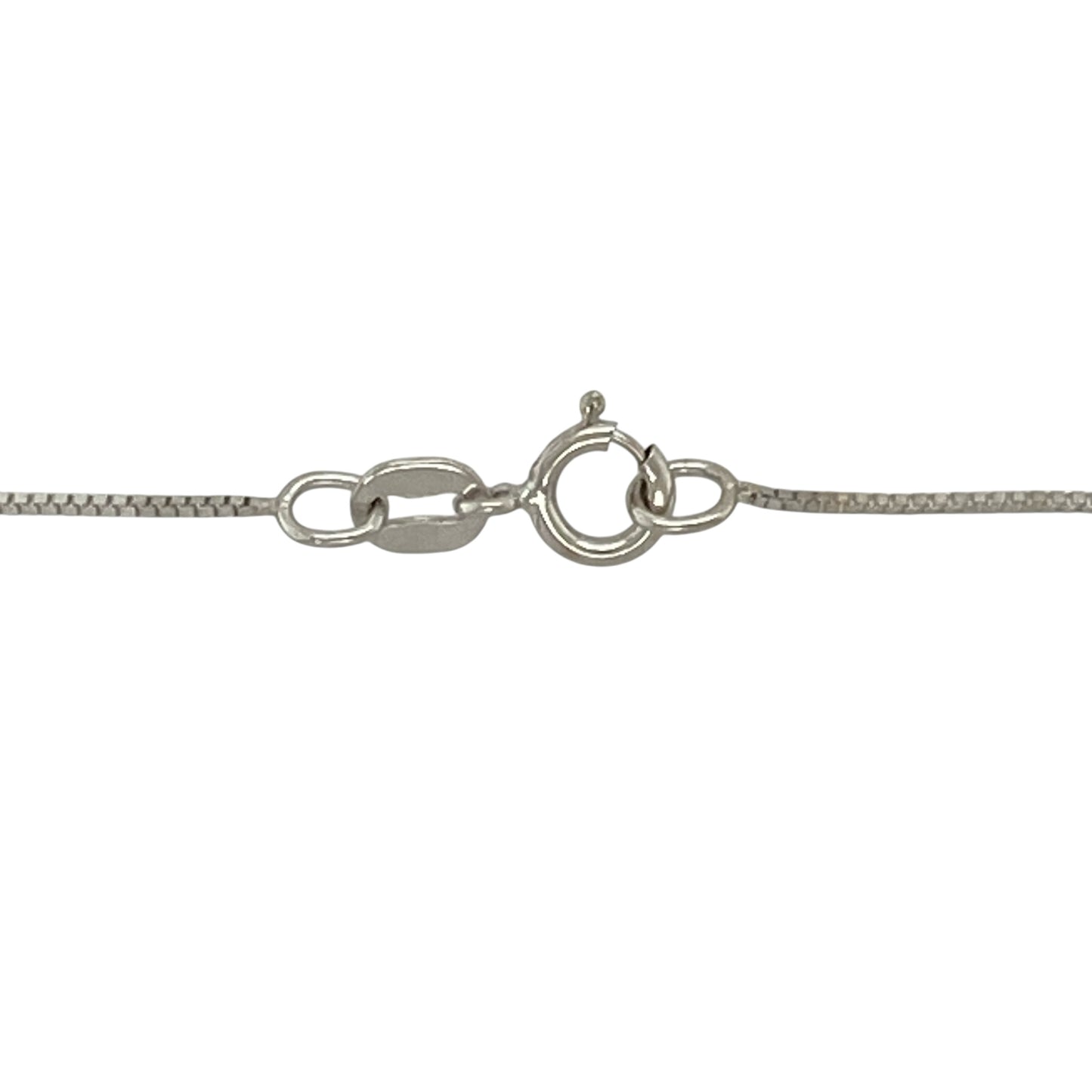 9ct White Gold & Diamond Set Bar 16" Necklace