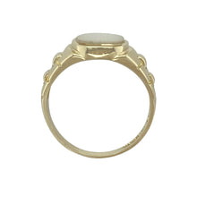 Load image into Gallery viewer, 9ct Gold &amp; Mother of Pearl Set Watch Strap Signet Ring
