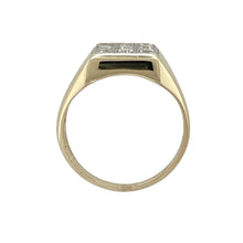 Load image into Gallery viewer, 9ct Gold &amp; Cubic Zirconia Set Signet Ring
