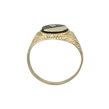 Load image into Gallery viewer, 9ct Gold Diamond &amp; Onyx Set Signet Ring
