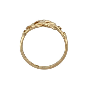 18ct Gold & Diamond Set Knot Ring