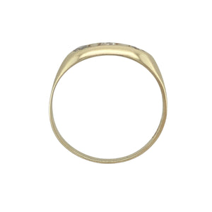 9ct Gold & Cubic Zirconia Set Trilogy Ring