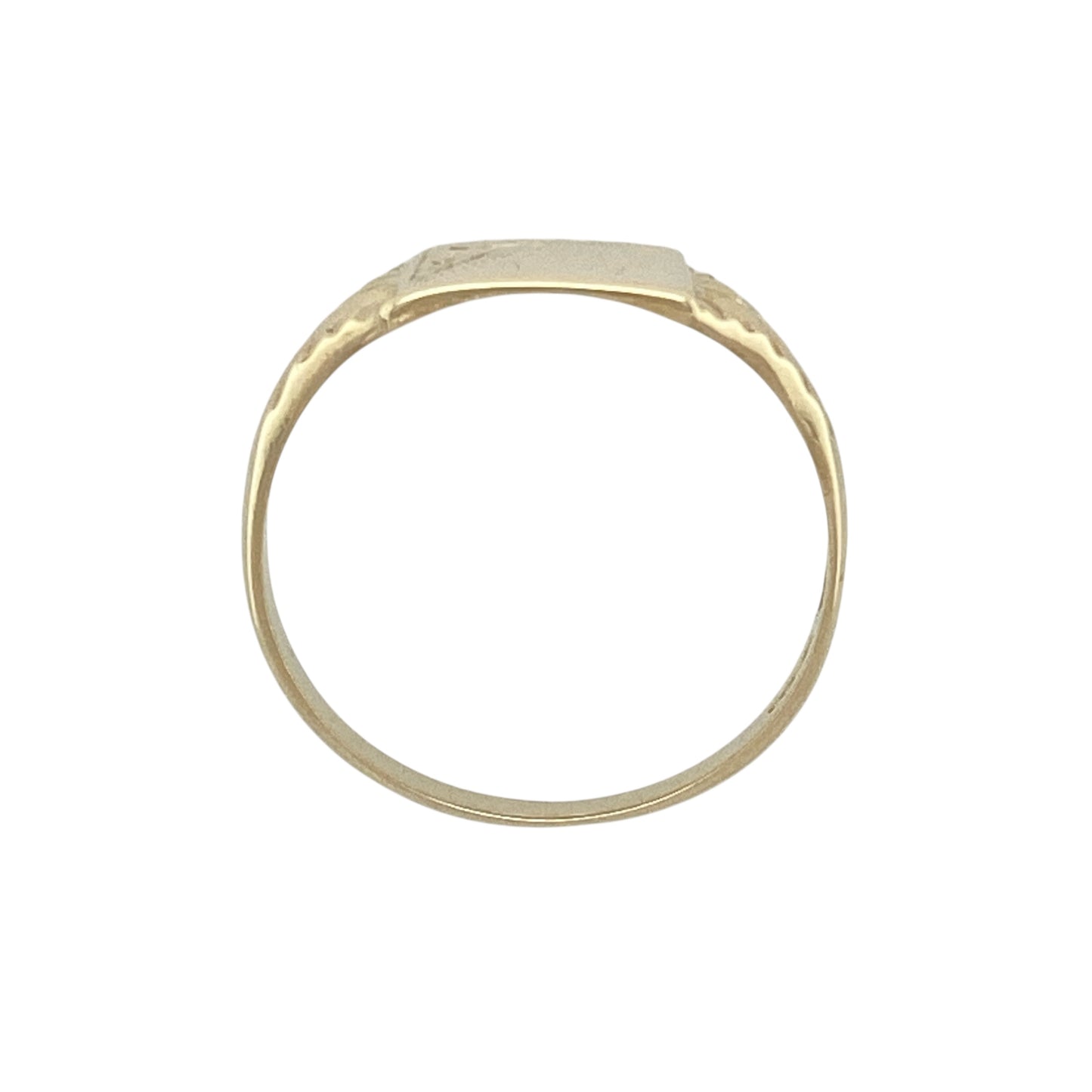 9ct Gold Patterned Signet Ring