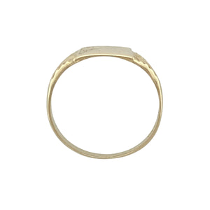 9ct Gold Patterned Signet Ring