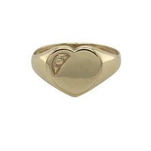 Load image into Gallery viewer, 9ct Gold Heart Signet Ring
