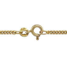 Load image into Gallery viewer, Add classic shine and versatile style to your collection with this pre-owned 9ct yellow gold 16&quot; curb chain—perfect for everyday wear or layering with your favourite pendants.

Design: The chain features a traditional curb link style with a 2mm link width, offering a timeless and understated look suitable for any occasion.
Material: Made from 9-carat yellow gold, the polished finish enhances the sleek, uniform links with a warm and radiant glow.

