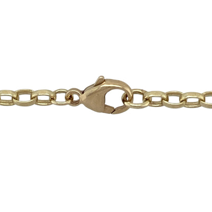 Add bold simplicity and lasting style to your collection with this pre-owned 9ct yellow gold 18" belcher chain—perfect for everyday wear or pairing with a statement pendant.

Design: The chain features classic round belcher links with a 3mm width, offering a strong and balanced look that suits both casual and formal styles.
Material: Made from 9-carat yellow gold, the polished finish enhances the smooth, uniform links with a rich, warm glow.
