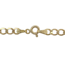 Load image into Gallery viewer, Add timeless style and bold shine to your collection with this pre-owned 9ct yellow gold 24&quot; curb chain—perfect for everyday wear or pairing with a favourite pendant.

Design: The chain features a classic curb link design with a 4mm width, offering a strong, flat profile that lays smoothly for a polished look.
Material: Made from 9-carat yellow gold, the polished finish enhances the sleek interlocking links with a rich, golden glow.

