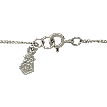925 Silver Clogau Rose Vine Cross 18" Necklace