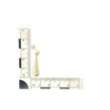Load image into Gallery viewer, 9ct Gold &amp; Cubic Zirconia Set Drop Earrings
