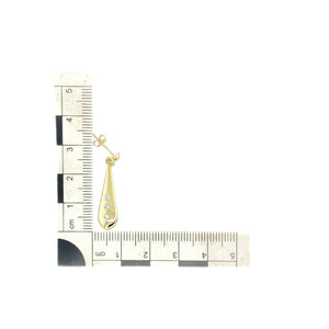 9ct Gold & Cubic Zirconia Set Drop Earrings