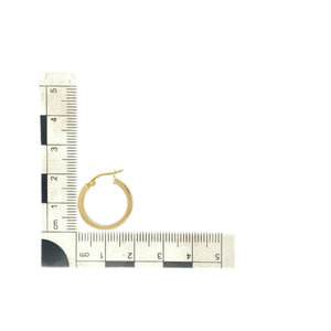 9ct Gold Plain Hoop Creole Earrings