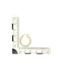 Load image into Gallery viewer, 9ct Gold Twisted Hoop Creole Earrings
