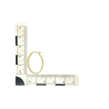 Load image into Gallery viewer, 9ct Gold Plain Oval Creole Earrings
