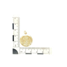Load image into Gallery viewer, 9ct Gold Round St Christopher Pendant
