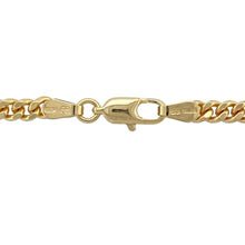 Load image into Gallery viewer, Add substantial weight and refined boldness to your collection with this pre-owned 9ct solid yellow gold 24&quot; close curb chain—perfect for confident styling with lasting appeal.

Design: The chain features a 3mm wide close curb link pattern, offering tightly interlocked links for a smooth, continuous look with strong visual impact.
Material: Made from solid 9-carat yellow gold, the polished finish delivers a rich, golden shine and enduring quality.

