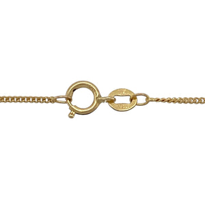 9ct Gold & Diamond Set Open Heart 16" Necklace