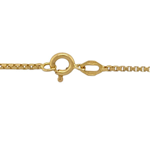 18ct Gold & Diamond Set Cross 20" Necklace