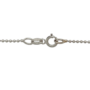 18ct White Gold & Diamond Set Open Teardrop 18" Necklace