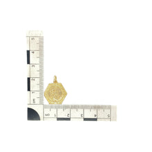 Load image into Gallery viewer, 9ct Gold Hexagon Shaped St Christopher Pendant
