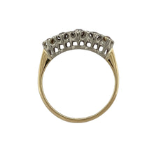 Load image into Gallery viewer, 18ct Gold &amp; Platinum Diamond Set Five Stone Ring
