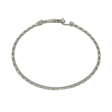 Load image into Gallery viewer, New Solid 925 Silver &amp; Cubic Zirconia Horseshoe Twisted Bangle
