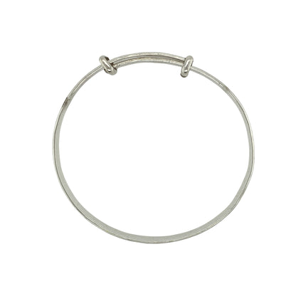 New 925 Silver Claddagh Patterned Baby Expander Bangle