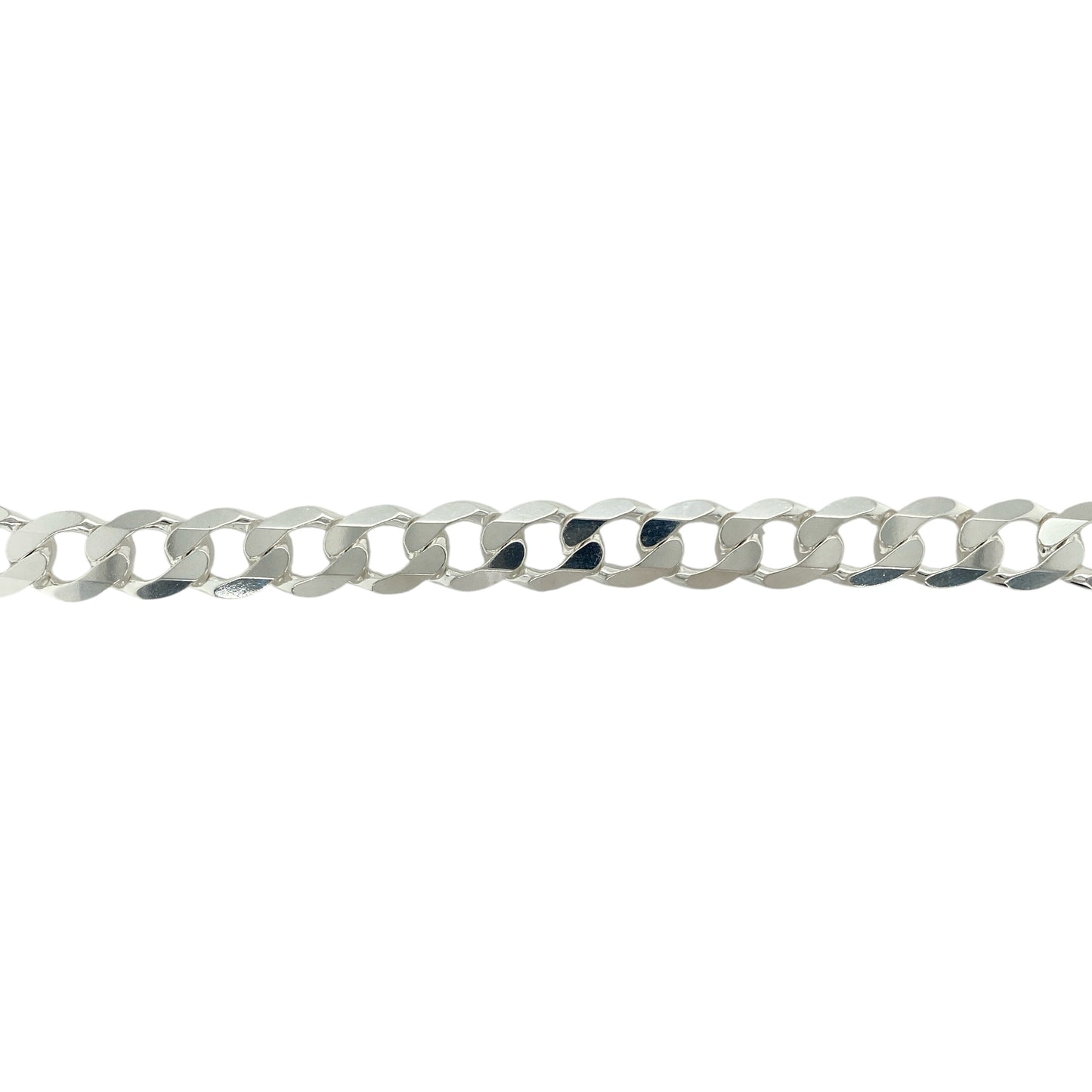 New 925 Silver 8.75" Curb Bracelet